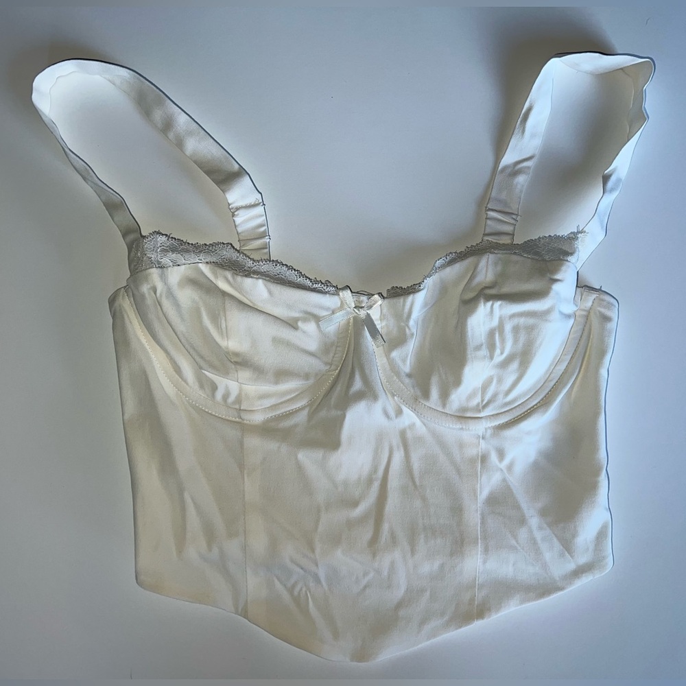 Garage Brand White Corset Top